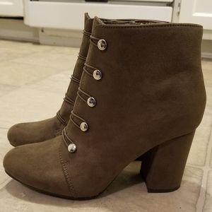 Never worn Olive Green Booties Size 8